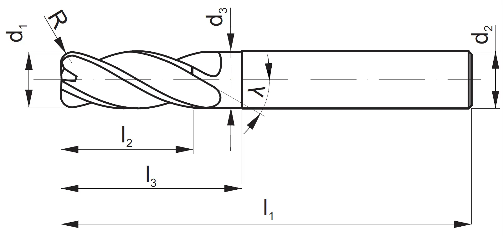 Frez torusowy rysunek